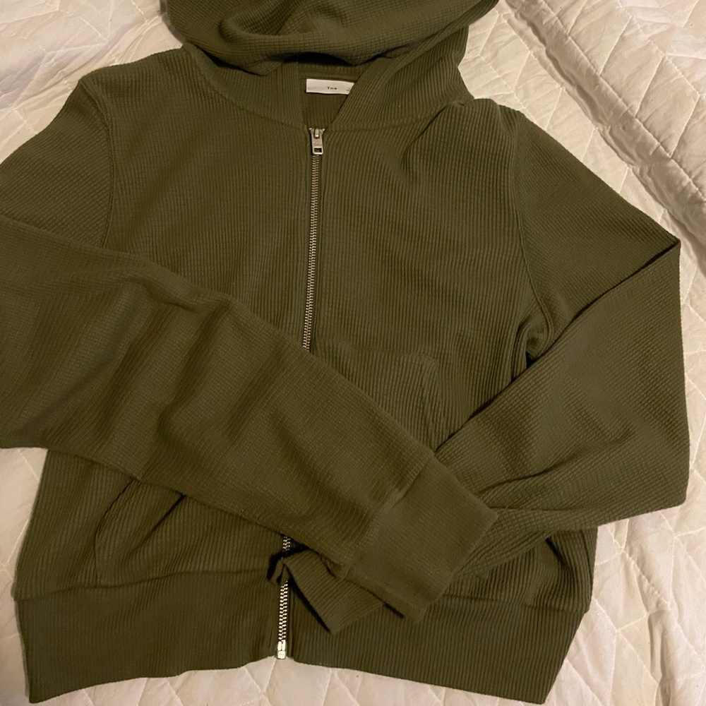 TNA crop zip up hoodie